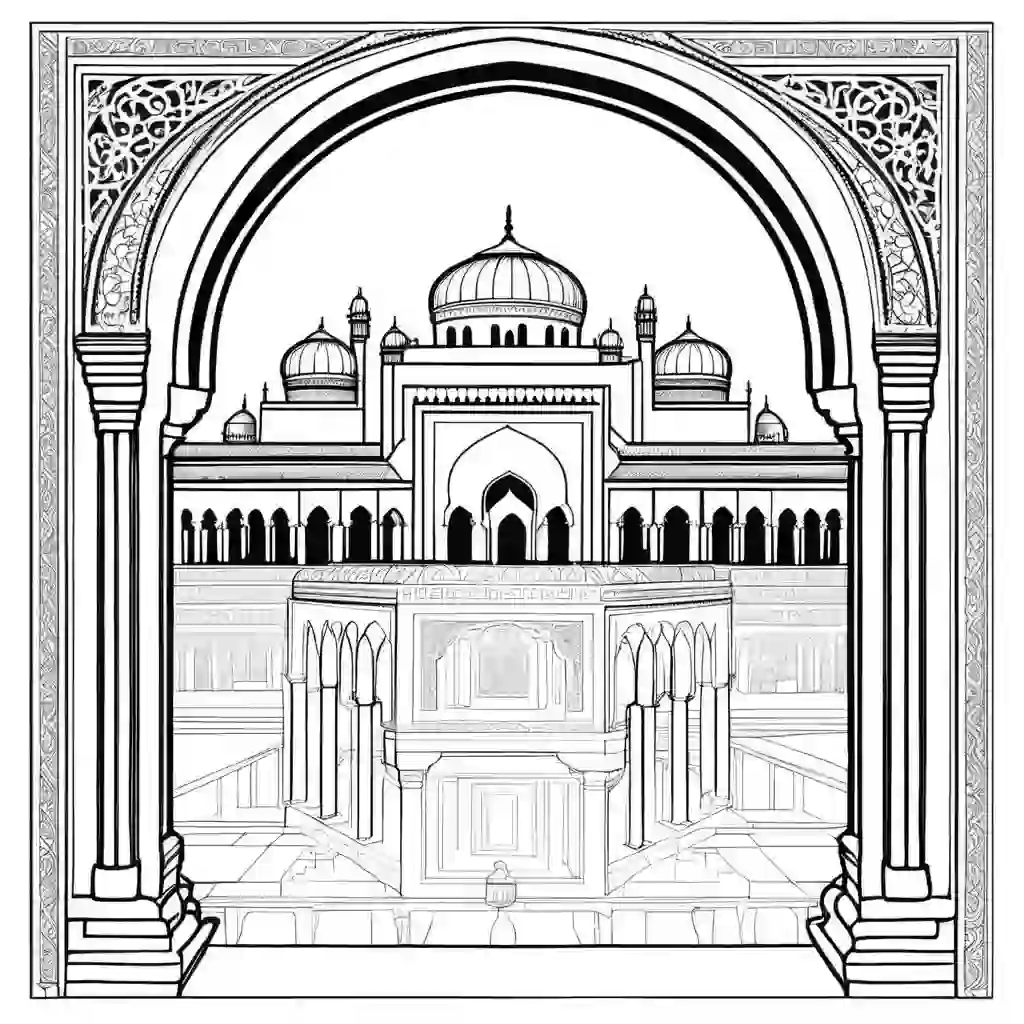The Alhambra coloring pages